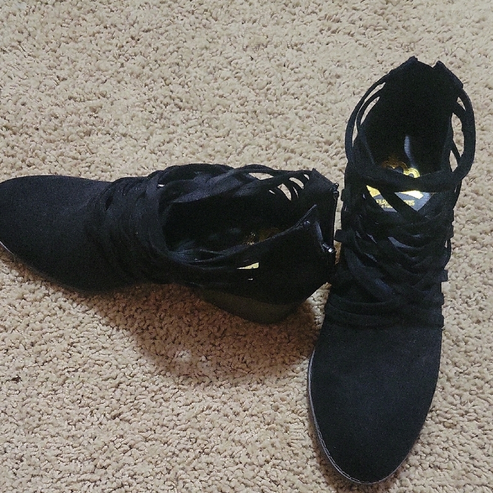 Fergalicious Black Lace Up Boots